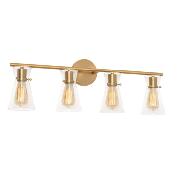 AFX Amanda 4-Light Vanity Light - 120V - Satin Brass