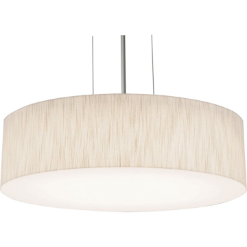 AFX Anton 12" LED Pendant - CCT Selectable - 120-277V - Satin Nickel / Jute