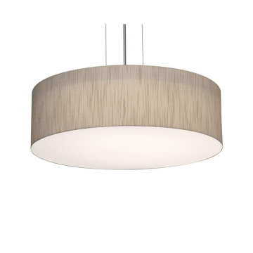 AFX Anton 15" Pendant - 120V - Satin Nickel / Jute