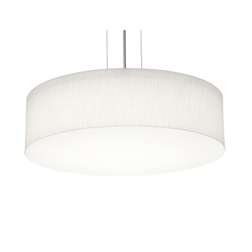 AFX Anton 19" Pendant - 120V - Satin Nickel / Linen White