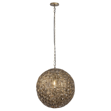 Canarm Kora 1-Light Pendant - 120V - Antique Brass