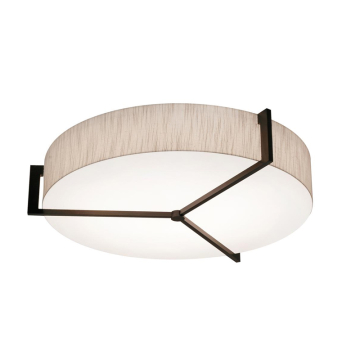 AFX Apex 21" Flush Mount - 120-277V - Espresso / Jute
