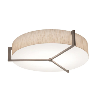 AFX Apex 21" Flush Mount - 120-277V - Weathered Grey / Jute