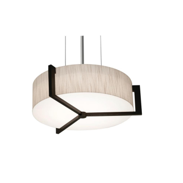 AFX Apex 14" Pendant - 120-277V - Espresso / Jute