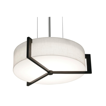 AFX Apex 14" Pendant - 120-277V - Espresso / Linen White