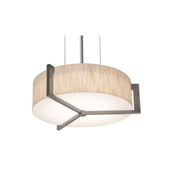 AFX Apex 14" Pendant - 120-277V - Weathered Grey / Jute