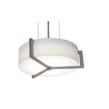 AFX Apex 14" Pendant - 120-277V - Weathered Grey / Linen White
