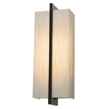 AFX Apex 14" LED Wall Sconce - CCT Selectable - 120-277V - Espresso / Jute