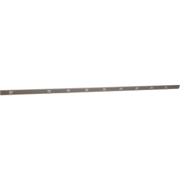 Task Lighting 72" Slim Angled Power Strip - Right Wire Entry - 8 Gray Receptacles - Left Side USB-A/C - 120V - Stain Nickel
