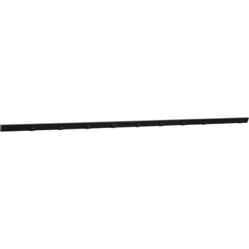 Task Lighting 72" Slim Angled Power Strip - Left Wire Entry - 8 Black Receptacles - Right Side USB-A/C - 120V - Black