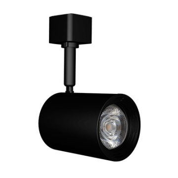 Green Creative Atom LED Track Head - 7W - 3500K - 25° Beam Angle - 120V - Halo Adapter - Black