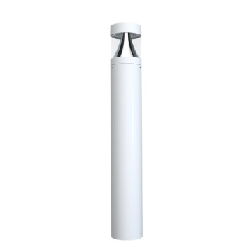 RAB B17 LED Round Bollard - Flat Top - CCT Selectable - 120-277V - White