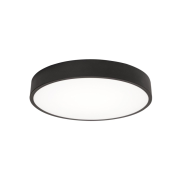 AFX Bailey 14" LED Flush Mount - Battery Backup - 26W - CCT Selectable - 120-277V - Black