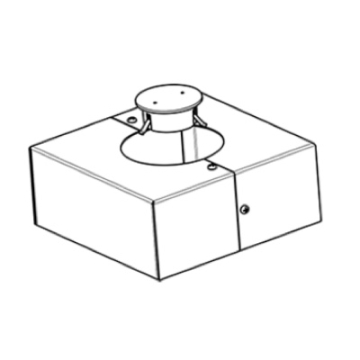 RAB Base Cover and Cap Kit for 5" Square Pre-Drilled Poles