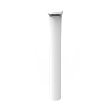 RAB 12W 42" Round LED Bollard - 0-10V Dimming - 90° Pattern - 4000K - 1,326 Lumens - 120-277V - White