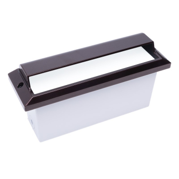 NSL 5W LED Brick Star Step Light - Scoop Cover - 3000K - 468 Lumens - 120V - Bronze