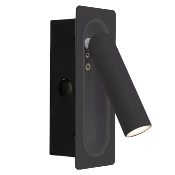 Westgate BRL LED Vertical Bedside Reading Light - 3W - 3000K - 120 Lumens - 120V - Black