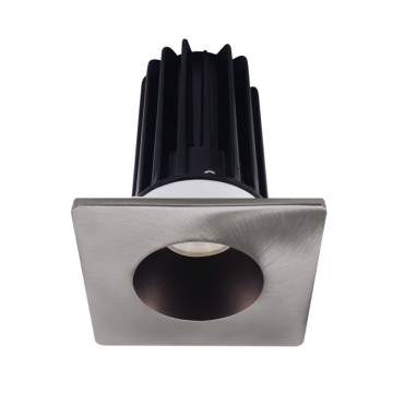 Lotus 2" LED Recessed Downlight - 8W - 2700K - 580 Lumens - Bronze Reflector - Square Brushed Nickel Trim - 120V