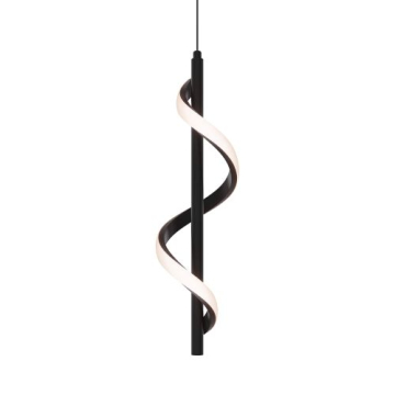 DALS Spin 18" Vertical LED Pendant - CCT Selectable - 120V - Black