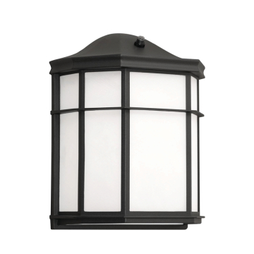 AFX Bristol 10" LED Outdoor Wall Sconce - Photocell - 9W - 5000K - 120V - Black