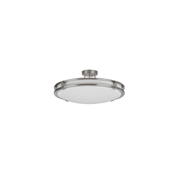 AFX Carlisle 12" LED Semi-Flush Mount - 13W - CCT Selectable - 120-277V - Satin Nickel