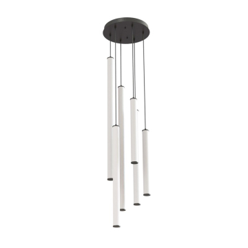 AFX Caden 6-Light LED Round Pendant - 3000K - 120-277V - Black