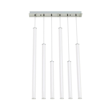 AFX Caden 6-Light LED Linear Pendant - 3000K - 120-277V - Satin Nickel