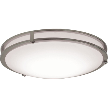 AFX Carlisle 14" LED Flush Mount - 3000K - 120-277V - Satin Nickel