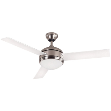 Canarm 48" Calibre Ceiling Fan - Brushed Pewter Body - White / Gray Blades
