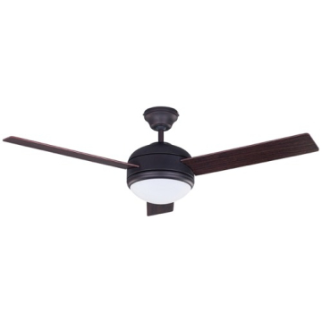 Canarm 48" Calibre Ceiling Fan - Oil Rubbed Bronze Body - Walnut / Medium Oak Blades