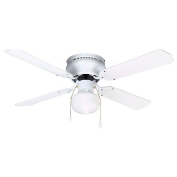 Canarm 42" Neptune Ceiling Fan - White Body - White / Bleached Oak Blades