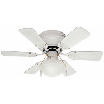 Canarm 30" Twister Ceiling Fan - White Body - White / Bleached Oak Blades