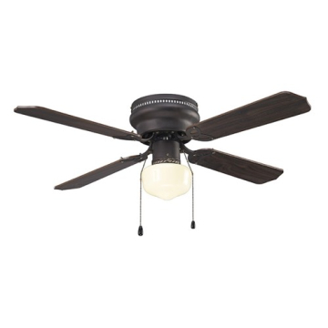 Canarm 42" Neptune Ceiling Fan - Oil Rubbed Bronze Body - Maple / Walnut Blades