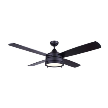 Canarm 52" Simon LED Ceiling Fan - 3000K - 1,000 Lumens - Black