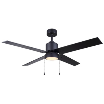 Canarm Tate 52" LED Ceiling Fan - 3000K - 120V - Black
