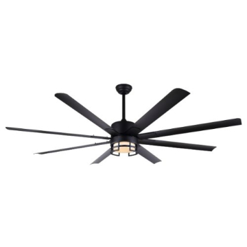 Canarm Ezra 72" LED Ceiling Fan - DC Motor - 3000K - 120V - Matte Black