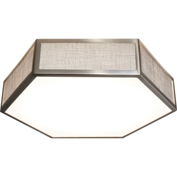 AFX Clara 16" LED Flush Mount - CCT Selectable - 120V - Satin Nickel