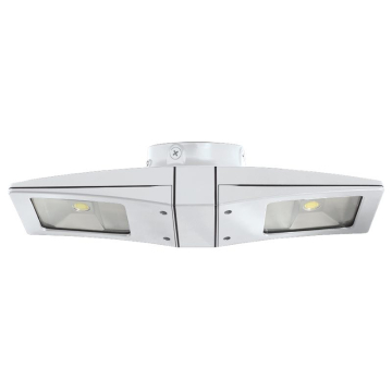 RAB 20W LED Ceiling Light - 120V Swivel Photocell - 5000K - 2,481 Lumens - 120V - White