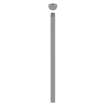SLG CLS Cylinder 12" Stem for Pendant Mount - Silver Gray