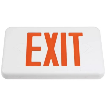 Chloride Compac LED Exit Sign - AC Only - Red Letters - White