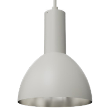 Westgate CMC4 14" Dome Shade - White / Silver