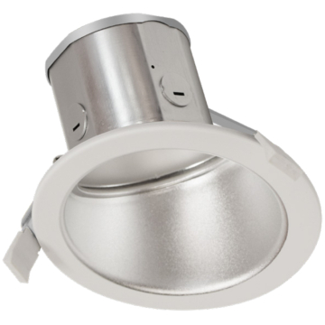 Westgate CRLC6 6" LED Commercial Clip-On/Snap-In Round Sloped Recessed Downlight - 27 | 34 | 40W - CCT Selectable - 120-277V - Haze