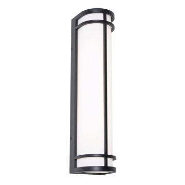 AFX Crain 24" LED Outdoor Wall Sconce - 24W - CCT Selectable - 120-277V - Black