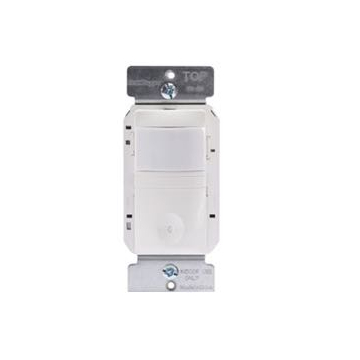 Wattstopper Wall Switch Sensor - PIR - Vacancy Only - Manual On - 120V - White