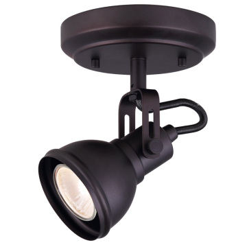 Canarm Polo 1-Light Fixed Track Light - 120V - Oil Rubbed Bronze