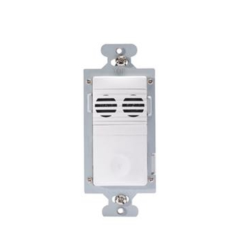 Wattstopper Multi-Way Wall Switch Sensor - Ultrasonic - Vacancy Only - 120V - White