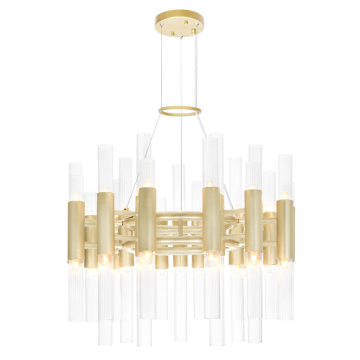 CWI Lighting Orgue 42-Light Chandelier - 120V - Satin Gold