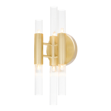 CWI Lighting Orgue 6-Light Sconce - 120V - Satin Gold