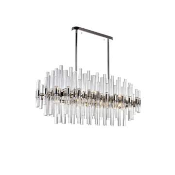 CWI Lighting Miroir 16-Light Pool Table-Light - 120V - Polished Nickel