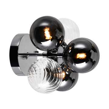 CWI Lighting Pallocino 9" 3-Light Wall Sconce - 120V - Chrome